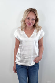 Melissa Nepton Garick Modern Tee in Off White
