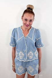 Melissa Nepton Marnie Denim Top