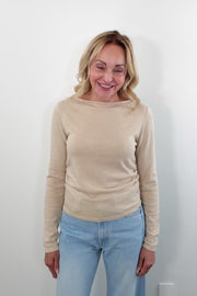 Colorush Coastline Off Shoulder Knit Top