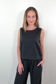 Astrid No Wrinkle Linen Beach Tank
