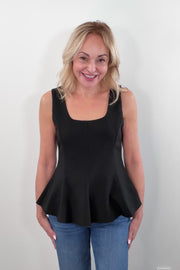 Suncoo Lips Peplum Tank