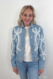 Desigual Border Jean Jacket