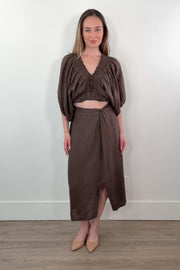 Astrid Nikko Linen Skirt