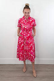 Cat Noir Bright Garden Short Sleeve Dress
