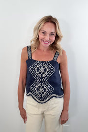 Melissa Nepton Jojo Embroidered Tank Top