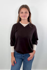 White+Warren Superfine Merino V-Neck