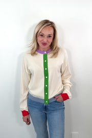 Frnch Patrick Color Blocked Cardi