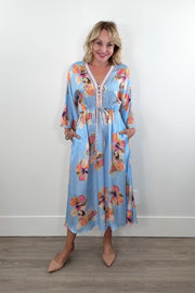 Hale Bob Io V-Neck Midi Dress