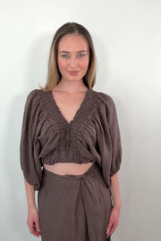 Astrid Nikko Linen Top