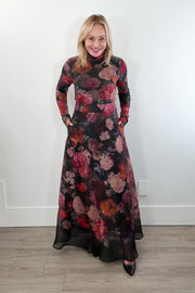 Hale Bob Clodagh  Floral Print A-Line Long Skirt