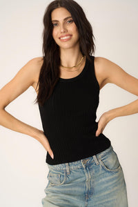 Project Social T Cooper Sweater Rib Tank in Black