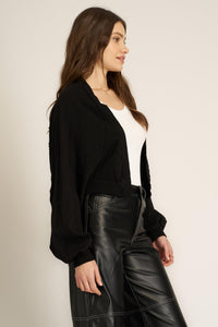 Project Social T Nieves Seamed Shrug in Black - Size L Available