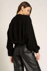 Project Social T Nieves Seamed Shrug in Black - Size L Available