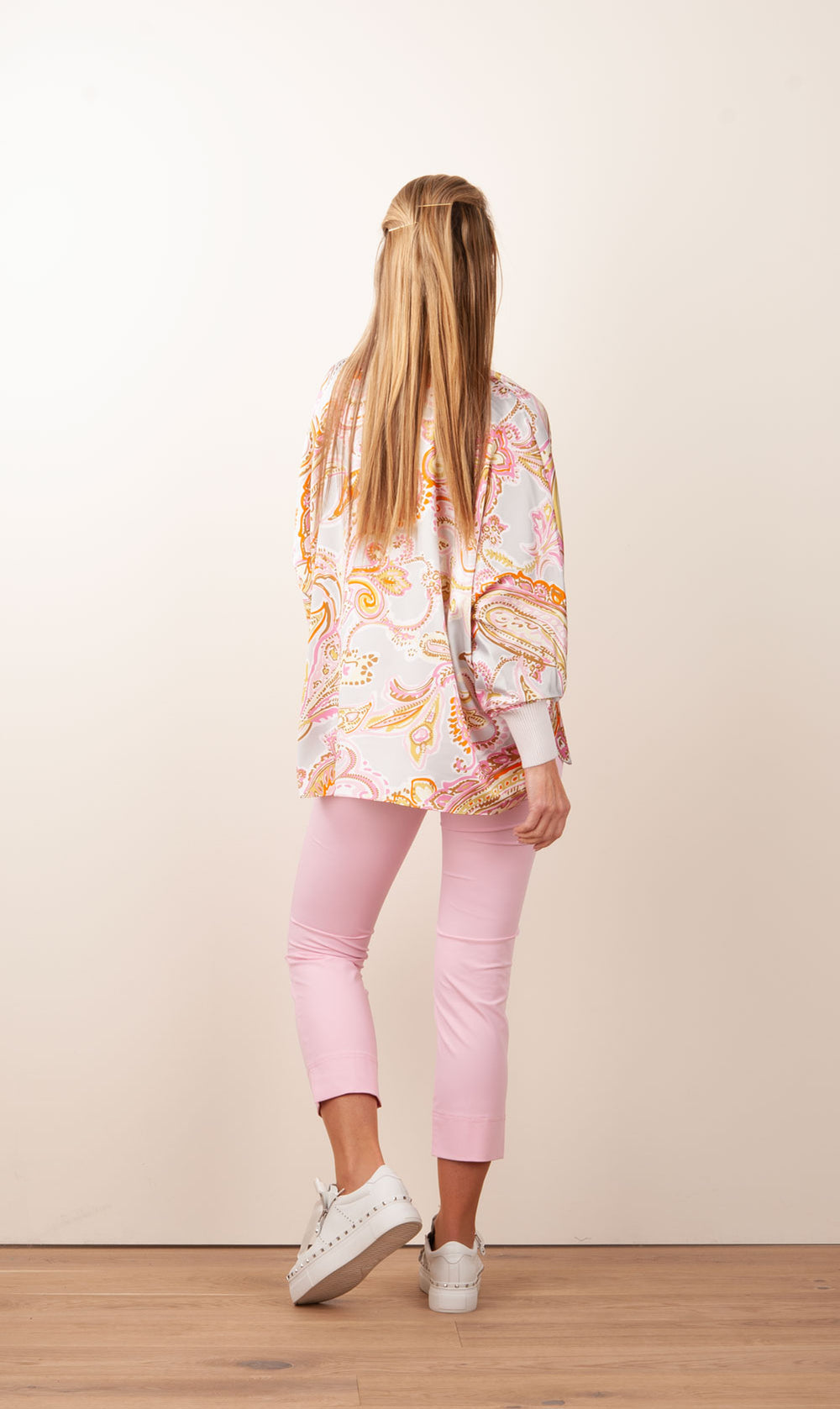Seductive Capri Cotton Pant in Rosa - Size 36 Available
