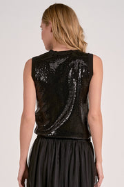 Elan Sequin Knit Tank