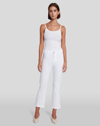 7 For All Mankind The HW Slim Kick in Luxe White