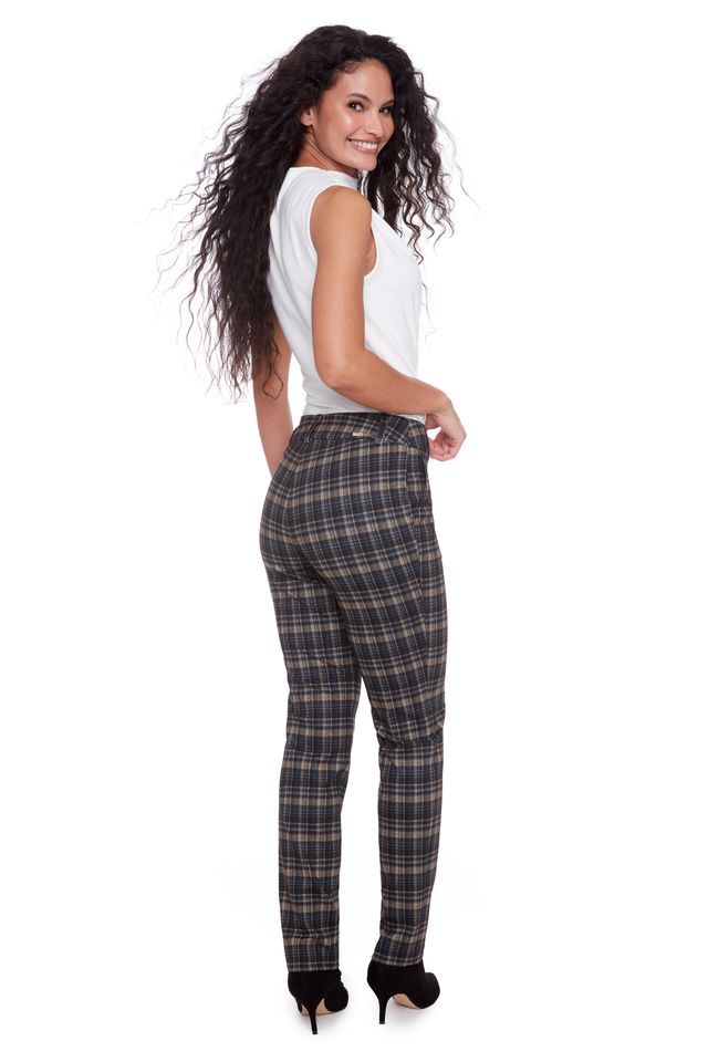 Scottie Plaid Pant by I Love Tyler Madison – Stretch Ponte, Canadian-Made, Capsule-Worthy
