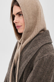 light brown cashmere knitted baklava 
