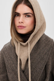 light brown cashmere knitted baklava 