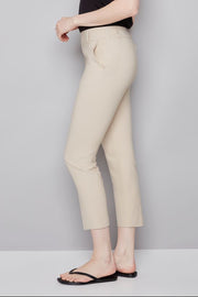 woman wearing a sand ankle pant