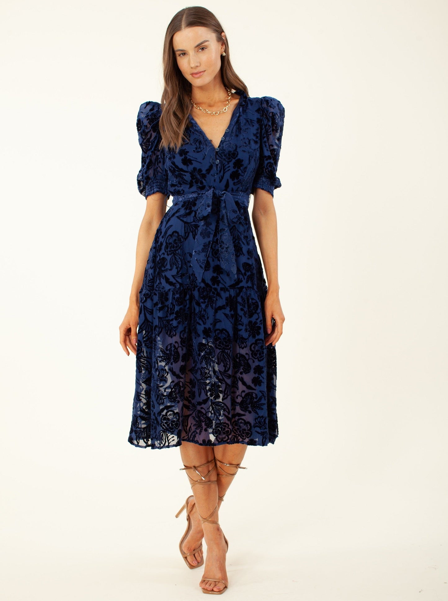 Hale Bob Kimbra Velvet Dress - Size S Available