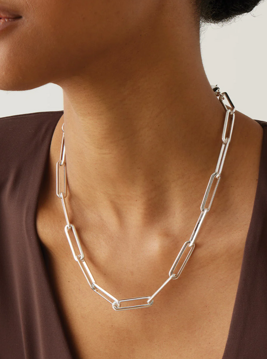 Jenny Bird Stevie Necklace In Silver
